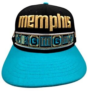 New Era Memphis Grizzlies NBA 9FIFTY Snapback Hat Black Teal Gold One Size